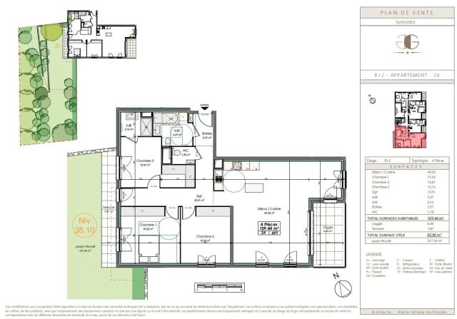 3 bedroom Apartment in Antibes