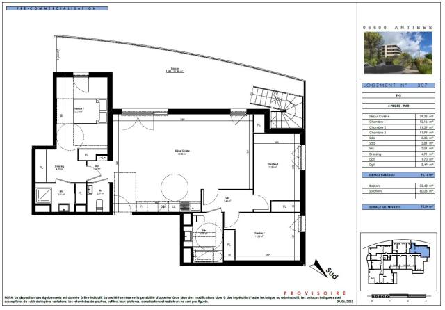 3 bedroom Apartment in Antibes