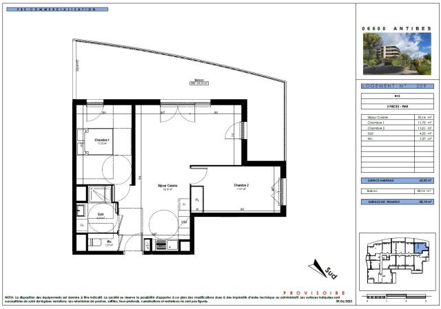 2 bedroom Apartment in Antibes