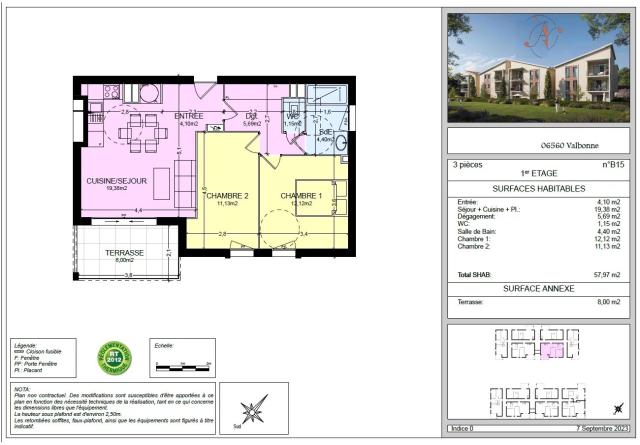 2 bedroom Apartment in Valbonne