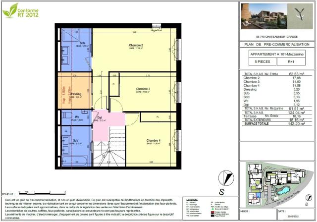3 bedroom Apartment in Valbonne