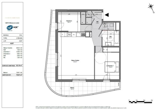 2 bedroom Apartment in Villeneuve-Loubet