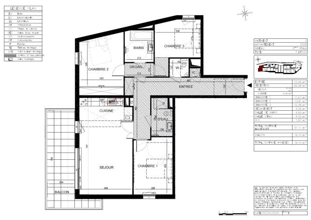 3 bedroom Apartment in Beausoleil