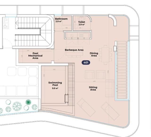 2 bedroom Penthouse in Mouttagiaka