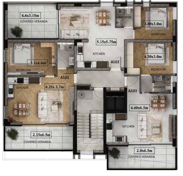 1 bedroom Apartment in Larnaca