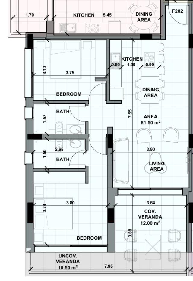 2 bedroom Apartment in Geroskipou