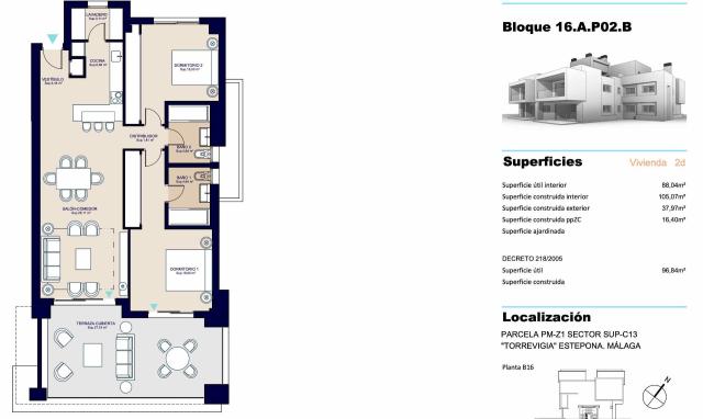 2 bedroom Penthouse in Estepona