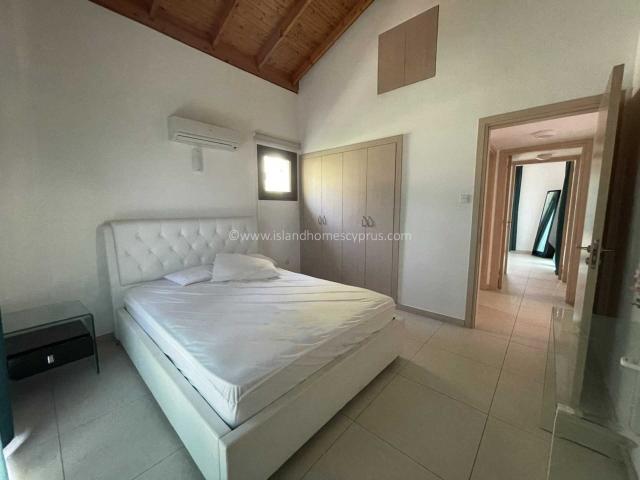 2 bedroom, 2 bathroom bungalow with private swimming pool, fireplace and covered parking, just 300m to the beach in Ayia Thekla - KYM109V