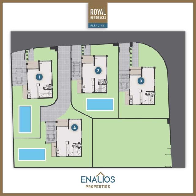 3 bedroom, 2 bathroom, 1 WC, NEW BUILD villa set in a small complex with only 4 other properties in convenient location of Paralimni - ROP101DP