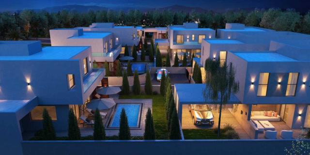 3 bedroom, 2 bathroom, NEW BUILD detached villa on 301m2 plot in Frenaros -  ZEN110DP